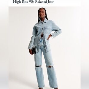 High Rise 90s Relaxed Jean Abercrombie & Fitch